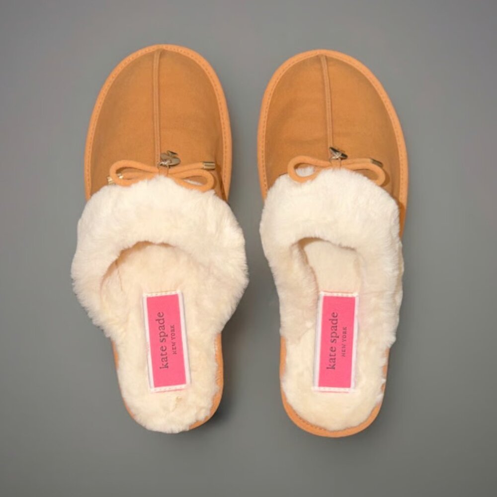 Kate spade New York fluffy slippers